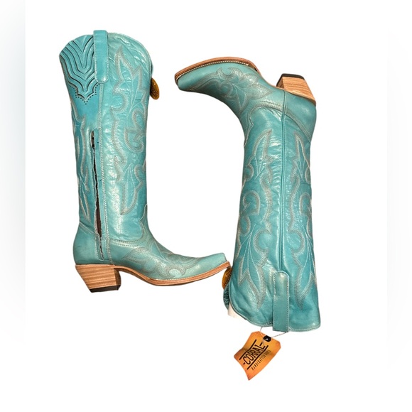 CORRAL WOMEN'S TALL BLUE EMBROIDERY WESTERN BOOT - women’s size 10 - Picture 5 of 9